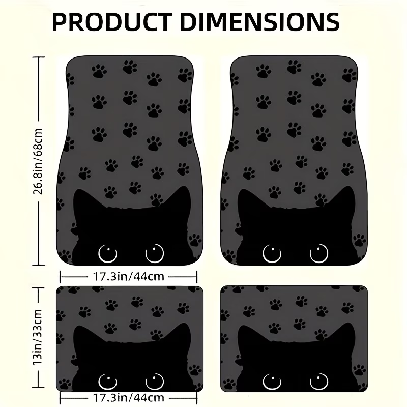 4Pc Car Floor Mats - Cartoon C - Interior Design Experience recension och pris