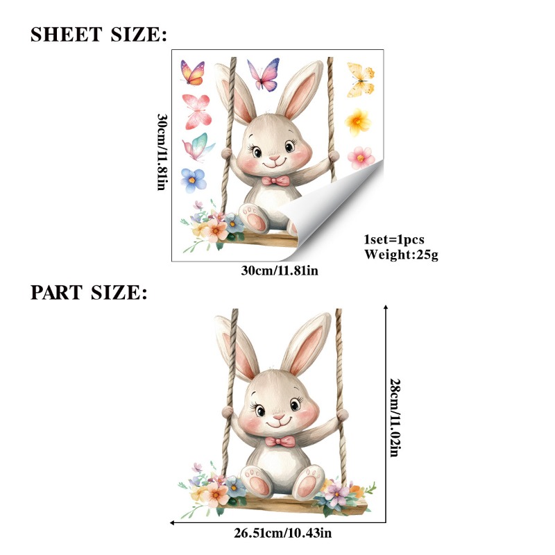 Easter Swing Rabbit Static Win - Interior Design School recension och pris
